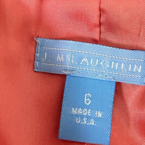 J McLaughlin Pink Padley 100% Cotton Blazer Summer Country Club Workwear, size 6 - Picture 7 of 10